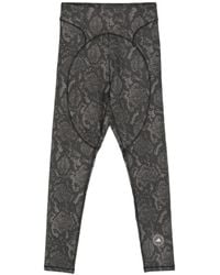 adidas By Stella McCartney - TruePurpose Leggings mit Schlangenleder-Print - Lyst