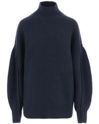 Carven - Ribbed-Knit High-Neck Sweater - Lyst