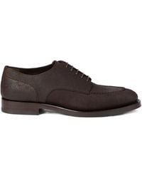 Brunello Cucinelli - Derby-Schuhe Aus Wildleder - Lyst