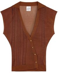 Donde Esteban - Guayabera Semi-Sheer Top - Lyst