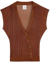 Donde Esteban - Guayabera Semi-Sheer Top - Lyst