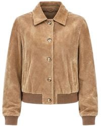 ViCOLO - Suede Button-Up Jacket - Lyst
