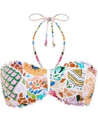 Seafolly - Boheme Bikinitop Met Mozaiekprint - Lyst