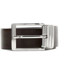Guess - Milano Saffiano Leather Belt - Lyst