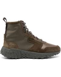Buttero - Vinci X Panelled Suede Sneakers - Lyst