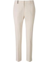 Peserico - Pantalones rectos con pinzas - Lyst