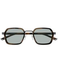 Gucci - Geometric-Frame Tortoiseshell-Effect Sunglasses - Lyst