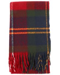 Barbour - Deanna Tartan-Fringed Scarf - Lyst