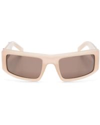 Palm Angels - Logo-Plaque Rectangle-Frame Sunglasses - Lyst