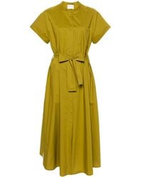forte_forte - Green Cotton Shirtdress - Lyst