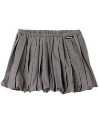 Miu Miu - Pleated Gingham Check Skirt - Lyst