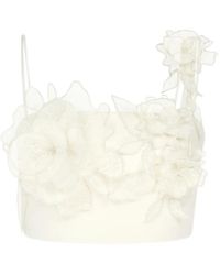 David Koma - Floral Appliqué Top - Lyst
