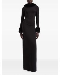 Nina Ricci - Faux-Fur Open-Back Maxi Dress - Lyst