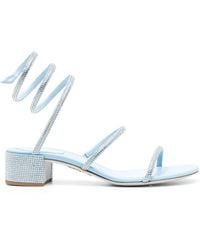 Rene Caovilla - Cleo 40mm Crystal-embellished Sandals - Lyst
