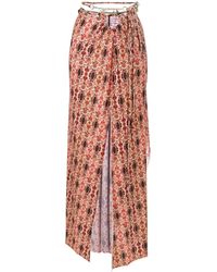 Amir Slama - Floral-Print Wrap Dress - Lyst
