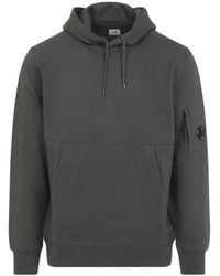 C.P. Company - Logo Cotton Hoodie - Lyst