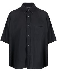 Emporio Armani - Patch-pocket Short-sleeve Shirt - Lyst