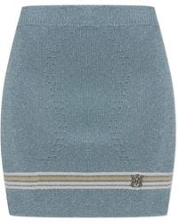 Amiri - Mini-Rok Met Logodetail - Lyst