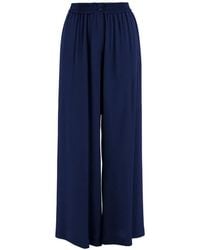 F.it - Elasticated-Waist Wide-Leg Trousers - Lyst