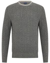Fedeli - Jersey Con Cuello Redondo Y Punto De Ochos - Lyst
