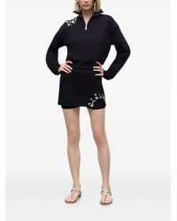 Area - Crystal Cut-Out Mini Skort - Lyst