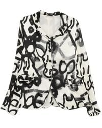 Rundholz - Graffiti-Print Blazer - Lyst