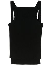 Emporio Armani - Layered Ribbed-knit Tank Top - Lyst