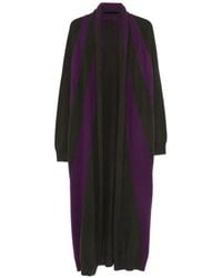 Frenckenberger - Striped Long Cardigan - Lyst