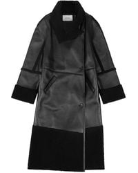 Entire studios - Shearling Long Coat - Lyst