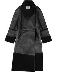 Entire studios - Shearling Long Coat - Lyst