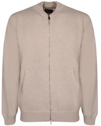 Dell'Oglio - Zip-Up Cardigan - Lyst