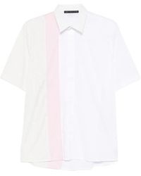 Low Brand - Striped-Panel Shirt - Lyst