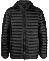 Stone Island - Logo-Patch Padded Down Jacket - Lyst