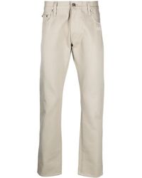 Off-White c/o Virgil Abloh - Logo-Print Straight-Leg Jeans - Lyst