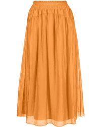 Vince - Jupe Froncée À Taille Haute - Lyst