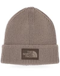 The North Face - Logo-Patch Beanie Hat - Lyst