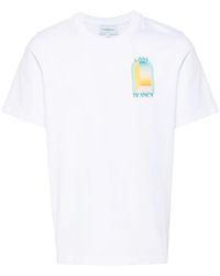 Casablancabrand - L'arche De Jour Cotton T-shirt - Lyst