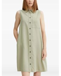 Marc O' Polo - Button-Fastening Mini Dress - Lyst