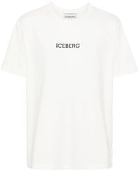 Iceberg - Logo-Print Stretch-Cotton T-Shirt - Lyst