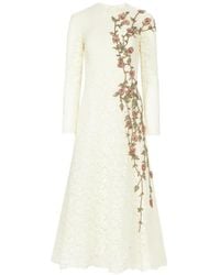 Costarellos - Marlena Lace A-Line Midi Dress - Lyst