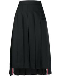 Thom Browne - Pleated Kilt Skirt - Lyst