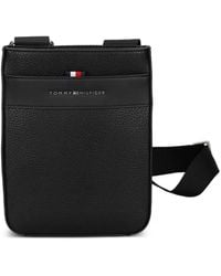 Tommy Hilfiger - Logo-Plaque Textured Messenger Bag - Lyst