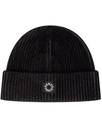 KENZO - Ribbed Logo-Detail Beanie Hat - Lyst