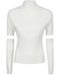 hinnominate - Gerippter Pullover Mit Stehkragen - Lyst