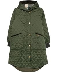 Barbour - Cappotto Trapuntato Con Cappuccio - Lyst