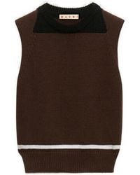 Marni - Top Con Logo Bordado - Lyst