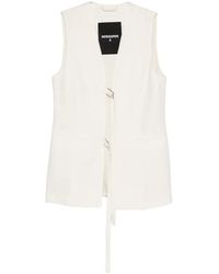 Patrizia Pepe - Chaleco Con Detalle De Lazo - Lyst