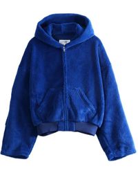 MM6 by Maison Margiela - Fleece Zip-Up Hoodie - Lyst