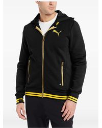 PUMA - Logo-Print Zip-Up Sweatshirt - Lyst