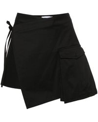 Amen - Twill Wrap Mini Skirt - Lyst